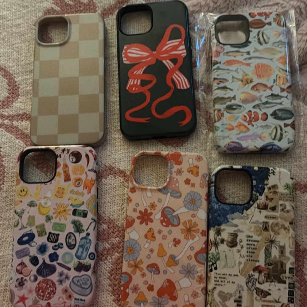 Stylish IPhone 14 Case Set - Multicolor Designs